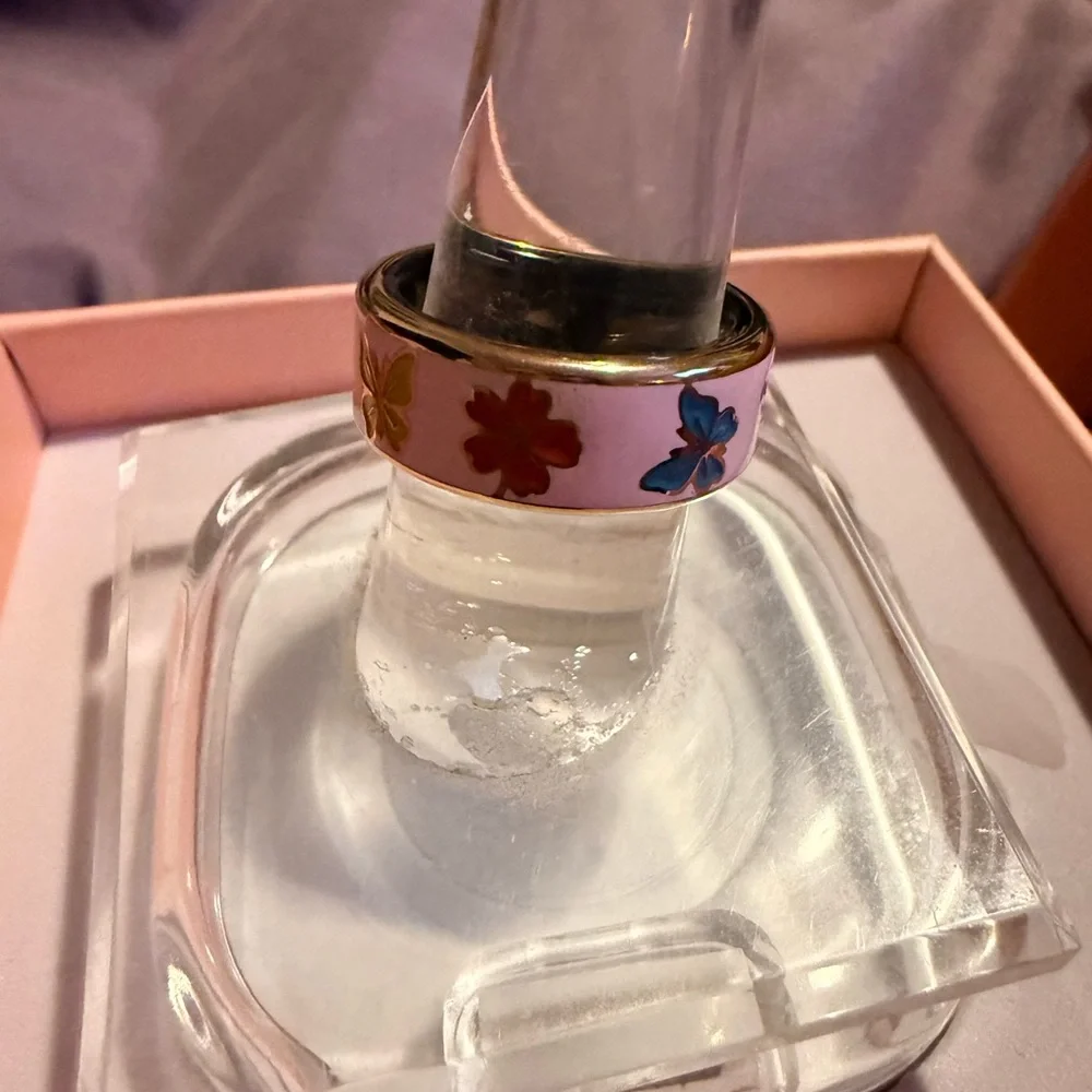 Pink Enamel Smart Fitness and Sleep Tracker Boutique Flower Bow Butterfly 🦋